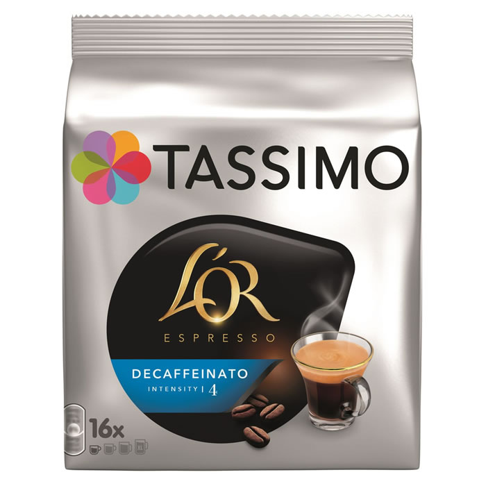 TASSIMO L’Or – Dosettes de café espresso décaféiné N°4 (16 dosettes)