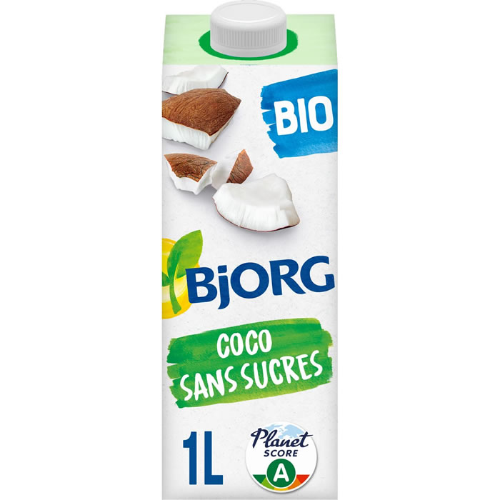 BJORG – Boisson végétale à la noix de coco sans sucres bio 1L