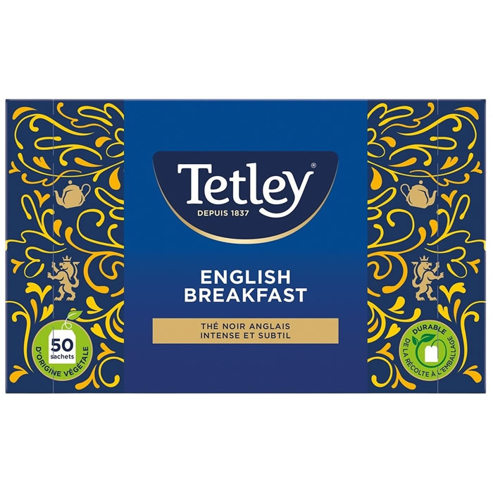TETLEY English Breakfast Thé noir anglais (100g)
