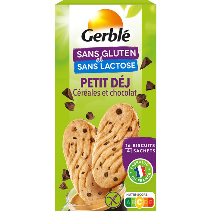 GERBLE – Biscuits petit-dej aux pépites de chocolat 200g