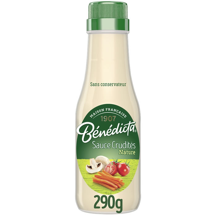 BENEDICTA – Sauce crudités nature – 290 g