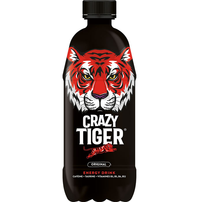 CRAZY TIGER – Boisson énergisante gazeuse 1 L