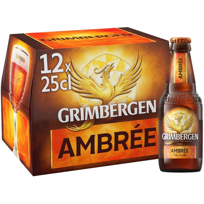 GRIMBERGEN – Bière ambrée Belge 12 x 25 cl