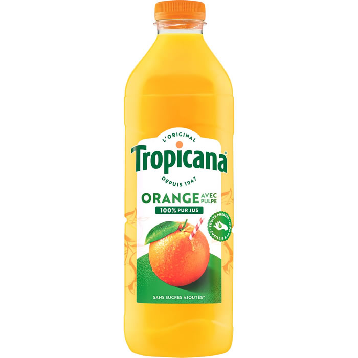 TROPICANA Pure Premium – Pur jus d’orange avec pulpe 1,5 L