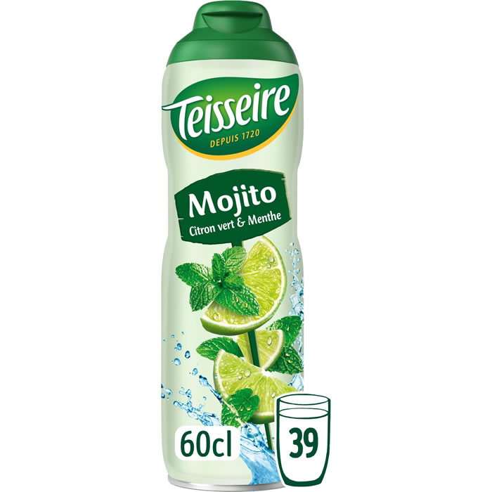 TEISSEIRE – Sirop de citron vert et menthe Mojito 60 cl