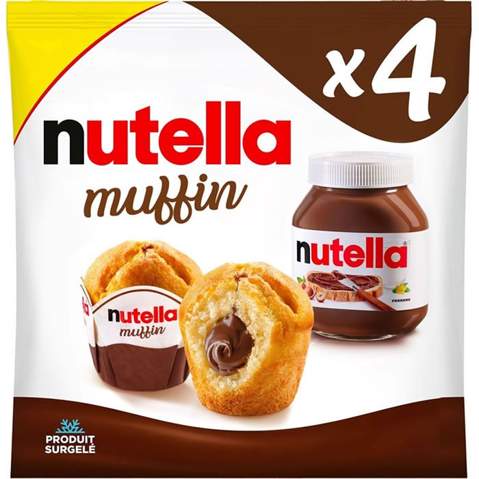 NUTELLA – Muffins fourrés au Nutella (4 x 65g)