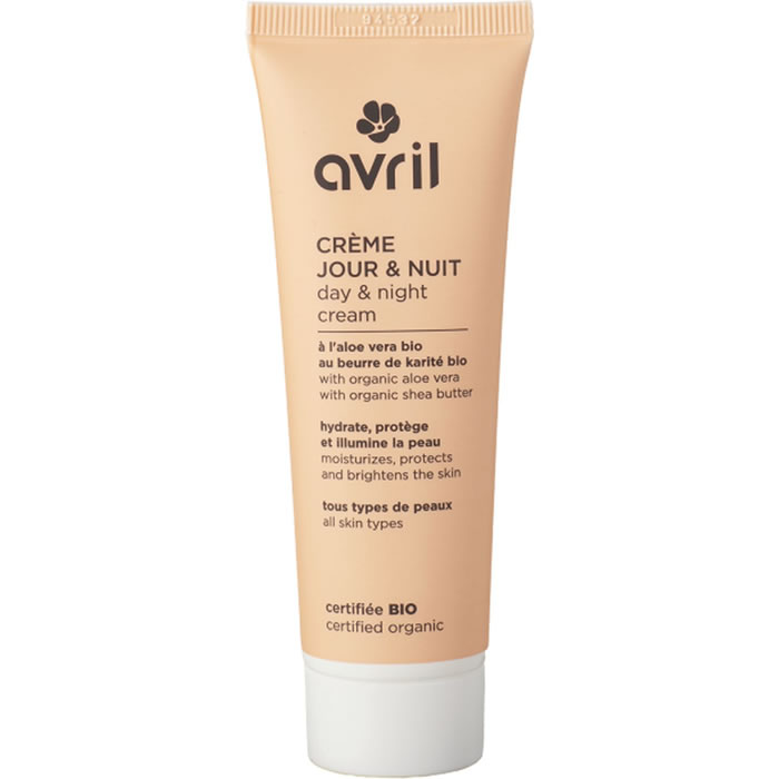 AVRIL Crème de jour et nuit à l’aloe vera et beurre de karité bio – 50ml