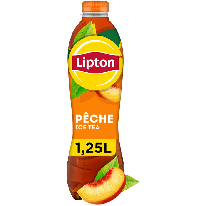 LIPTON Ice Tea – Thé glacé aromatisé à la pêche 1,25 L