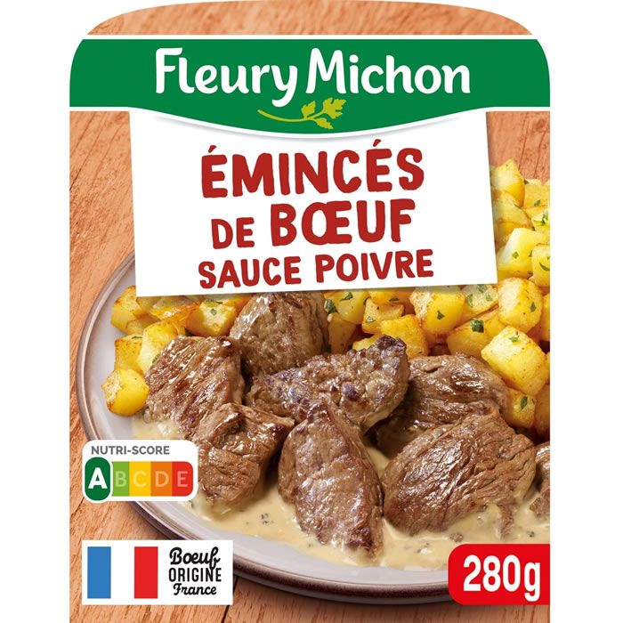 FLEURY MICHON – Emincés de boeuf et pommes de terre sauce au poivre 280g