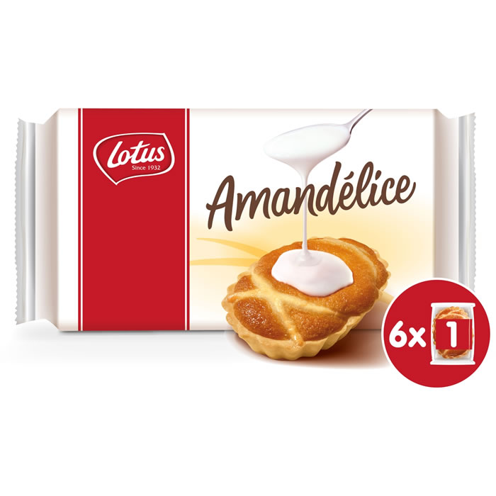 LOTUS – Gâteaux moelleux à l’amande Amandélice 312g