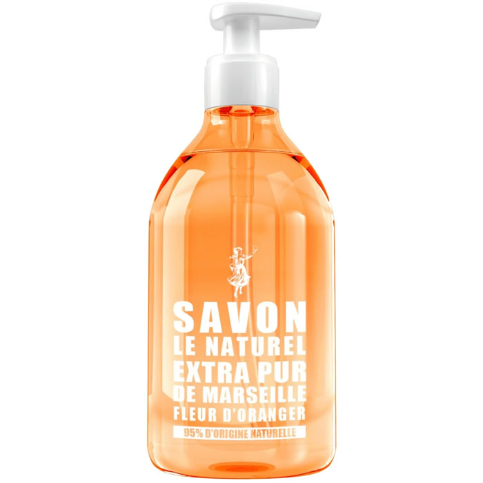 LE NATUREL – Gel lavant mains au savon de marseille fleur d’oranger 500 ml