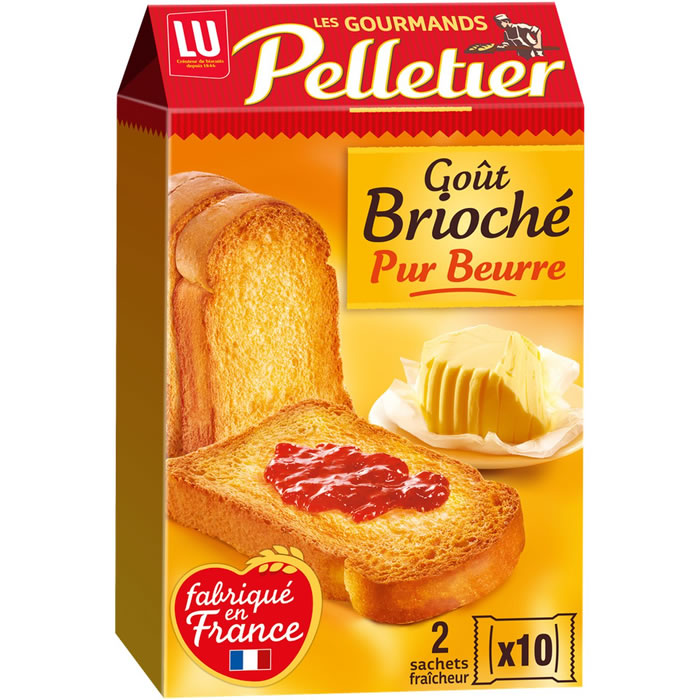 PELLETIER – Biscottes pur beurre briochées 2 x 130 g