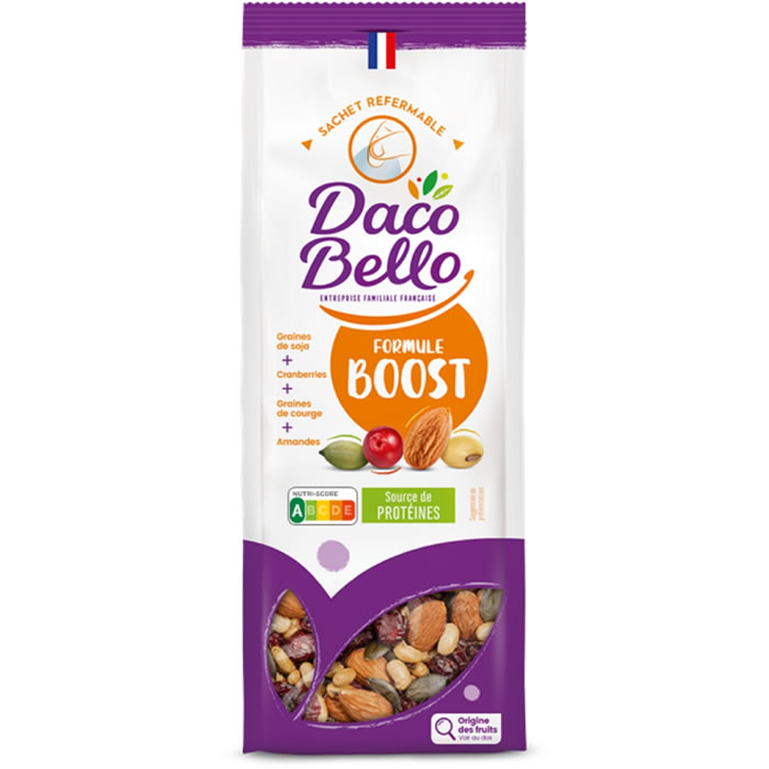 DACO BELLO Formule Boost Mélange de graines de soja, courge, amandes et cranberries 200g