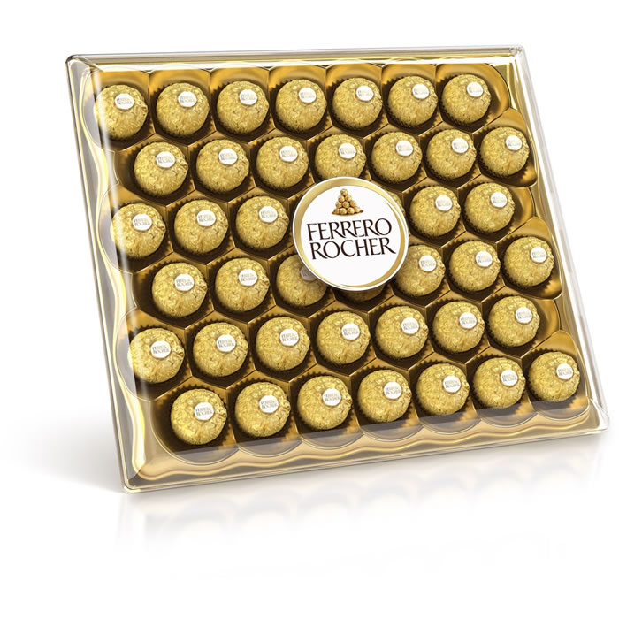 FERRERO ROCHER – Bouchées au chocolat au lait et noisettes 525g
