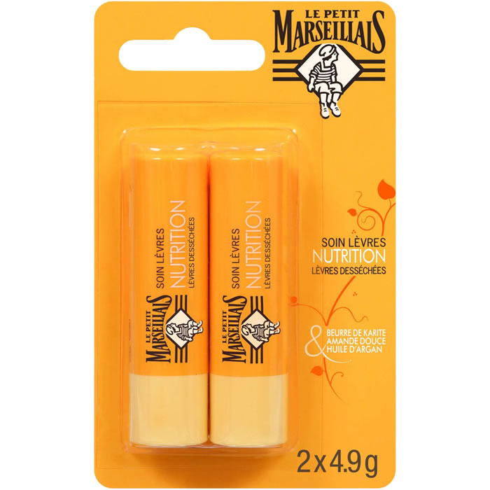 LE PETIT MARSEILLAIS – Baume à lèvres hydratant 2 pièces