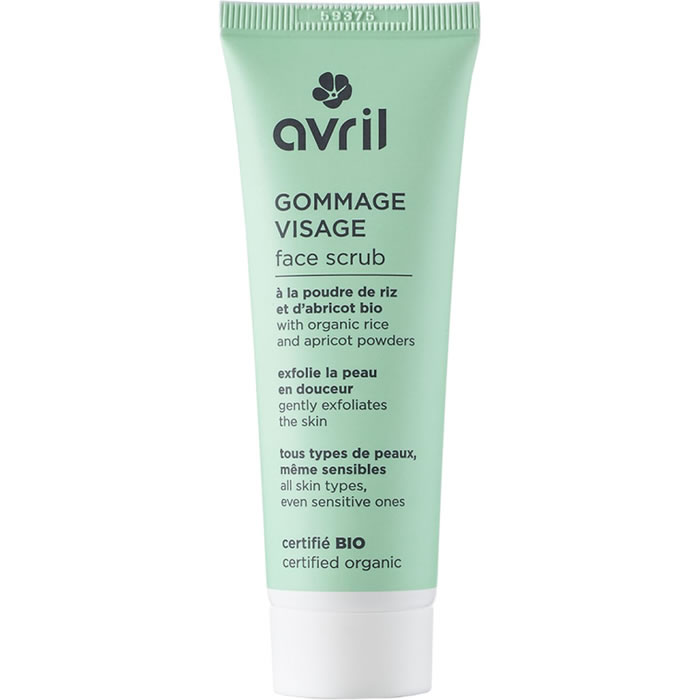 AVRIL – Gommage visage à la poudre de riz et d’abricot bio 50 ml
