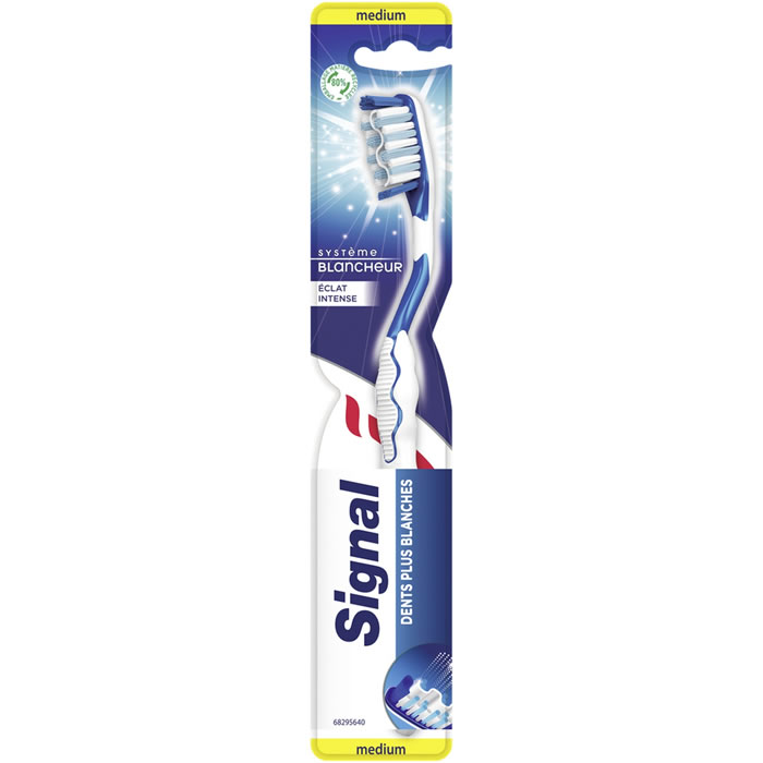 SIGNAL Système Blancheur Éclat Intense – Brosse à dents médium 1 unité