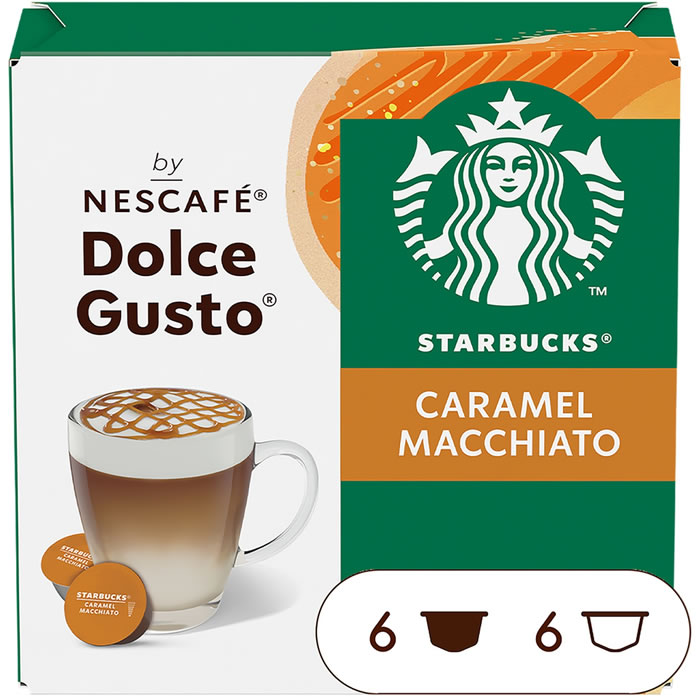 STARBUCKS – Capsules Macchiato Caramel (Dolce Gusto) 6+6