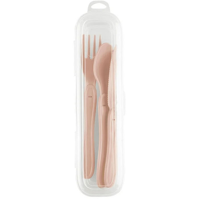 ACTUEL Kit couverts réutilisables taupe (12 pièces)