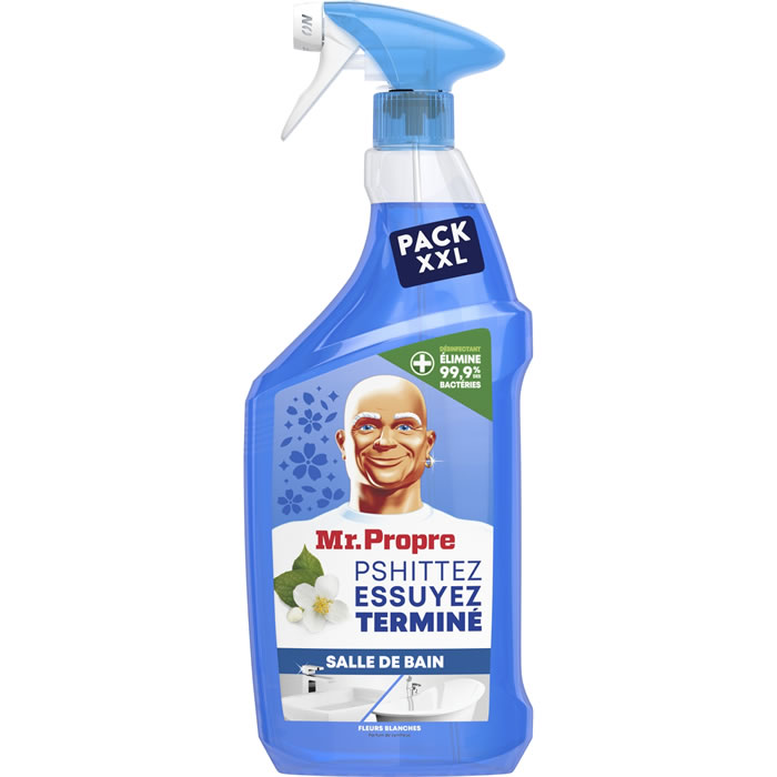 MR PROPRE Nettoyant spray désinfectant salle de bain fleurs blanches 800 ml