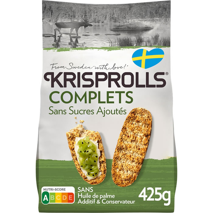 KRISPROLLS – Petits pains suédois sans sucres ajoutés 425 g