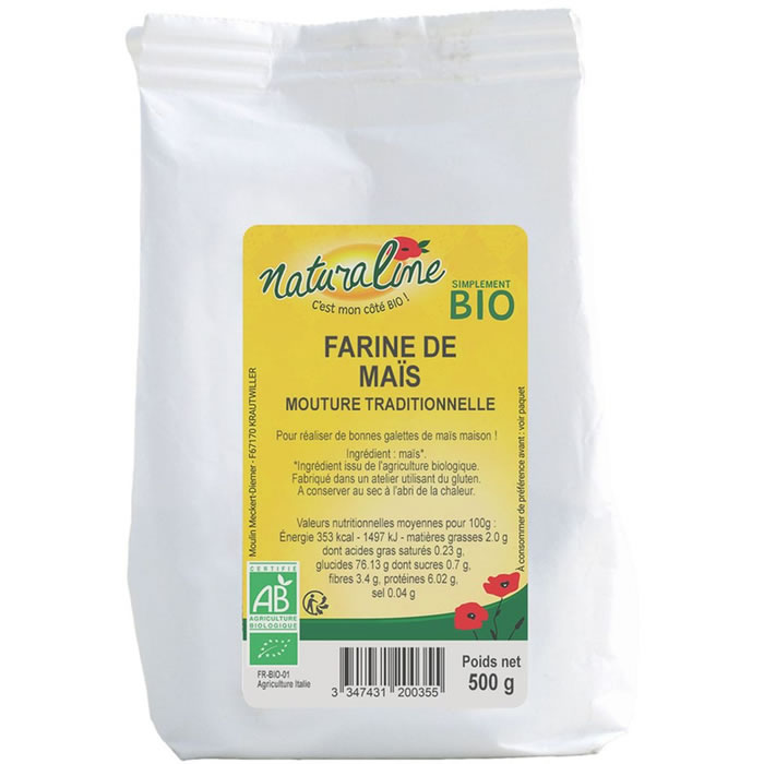 NATURALINE – Farine de maïs bio 500 g