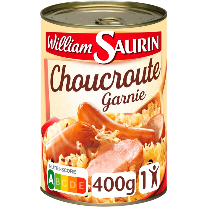 WILLIAM SAURIN – Choucroute garnie au Vin blanc 400 g