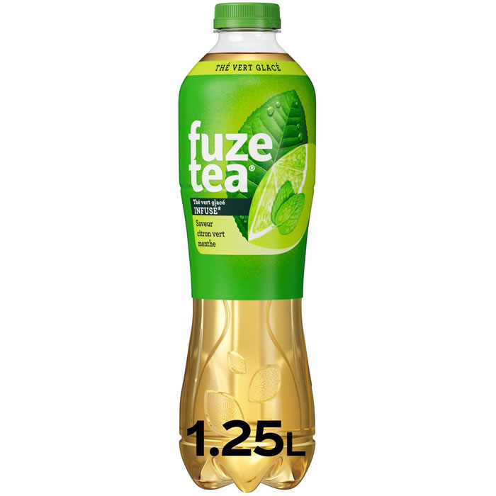 FUZE TEA – Thé vert glacé aromatisé au citron vert et menthe 1,25 L