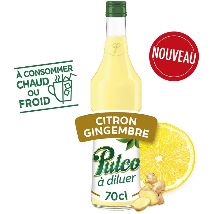 PULCO – Concentré à la pulpe de citron et gingembre 70 cl