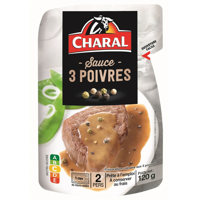 CHARAL – Sauce aux 3 poivres – 120g