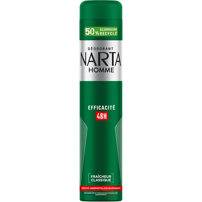 NARTA – Déodorant spray homme efficacité 48h 200 ml