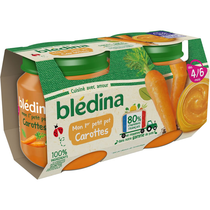 BLEDINA – Carottes 2×130 g