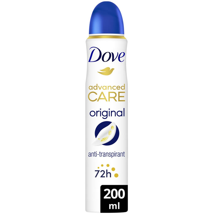 DOVE Advanced Care – Déodorant spray anti-transpirant 72h 200 ml