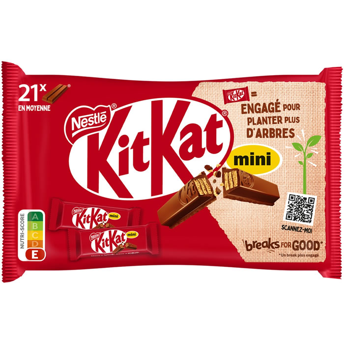 NESTLE Kit Kat Gaufrettes chocolat au lait 21×16,5g