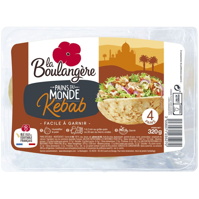 LA BOULANGÈRE – Pain kebab 320 g