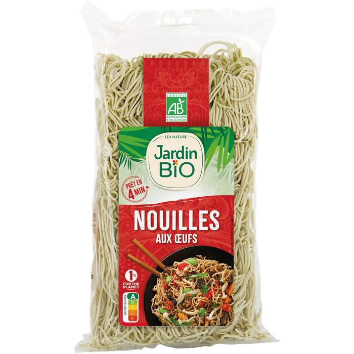 JARDIN BIO Nouilles chinoises instantanées aux oeufs bio 270g