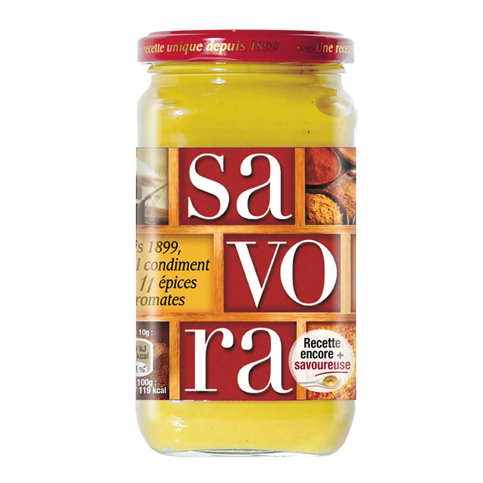 SAVORA – Moutarde aux aromates – 385g