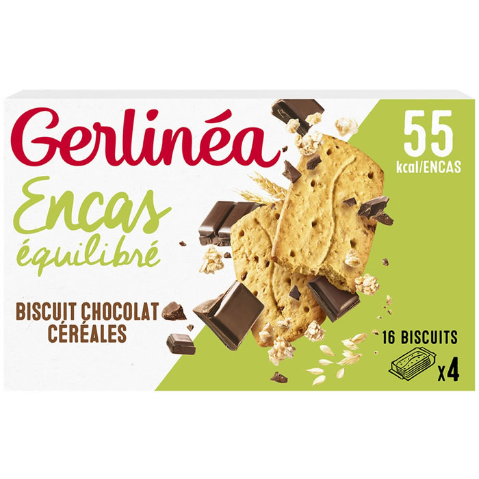 GERLINEA – Biscuits hyper-protéinés aux céréales et chocolat 200g