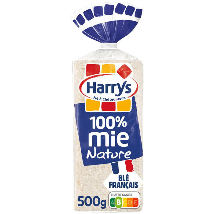 Harrys – Pain de mie nature sans croûte 500g