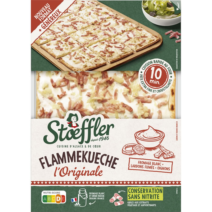 STOEFFLER – Flammekueche fromage blanc, lardons et oignons 580g