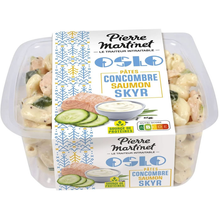Pierre Martinet Oslo – Salade de pâtes, concombre, saumon au skyr 220g