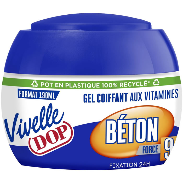 VIVELLE DOP – Gel coiffant fixation béton 24h 190 ml