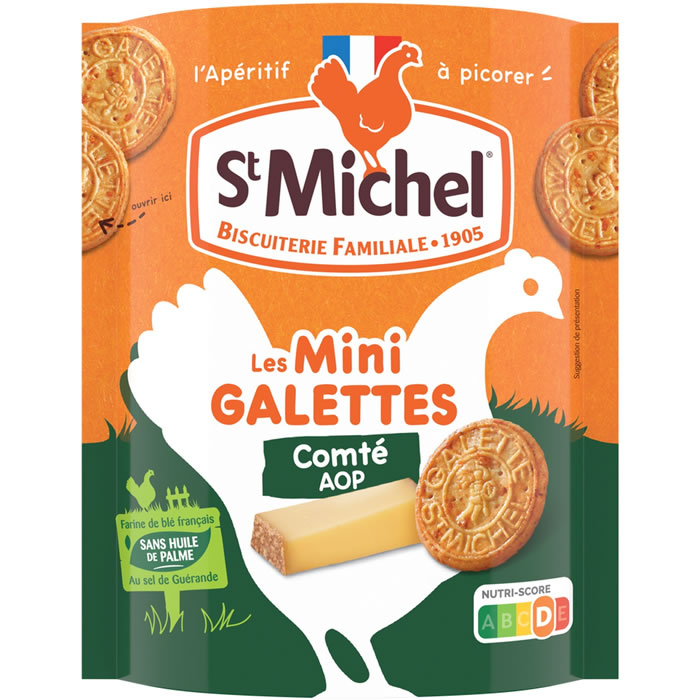 ST MICHEL – Mini galettes bretonnes au comté AOP 100g