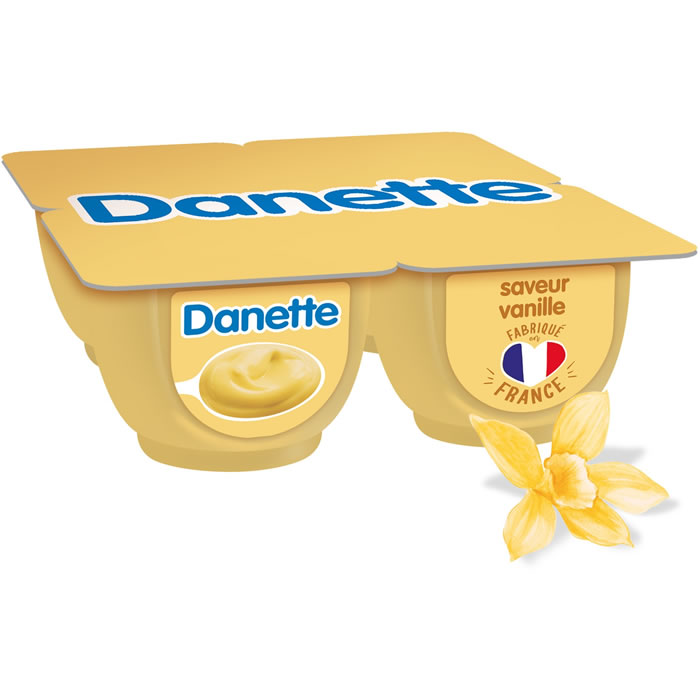 DANETTE – Crème dessert à la vanille 4 x 125g