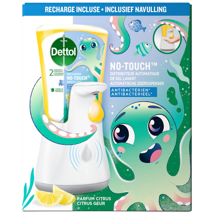 DETTOL No-Touch – Distributeur automatique de savon mains à la pamplemousse 250 ml
