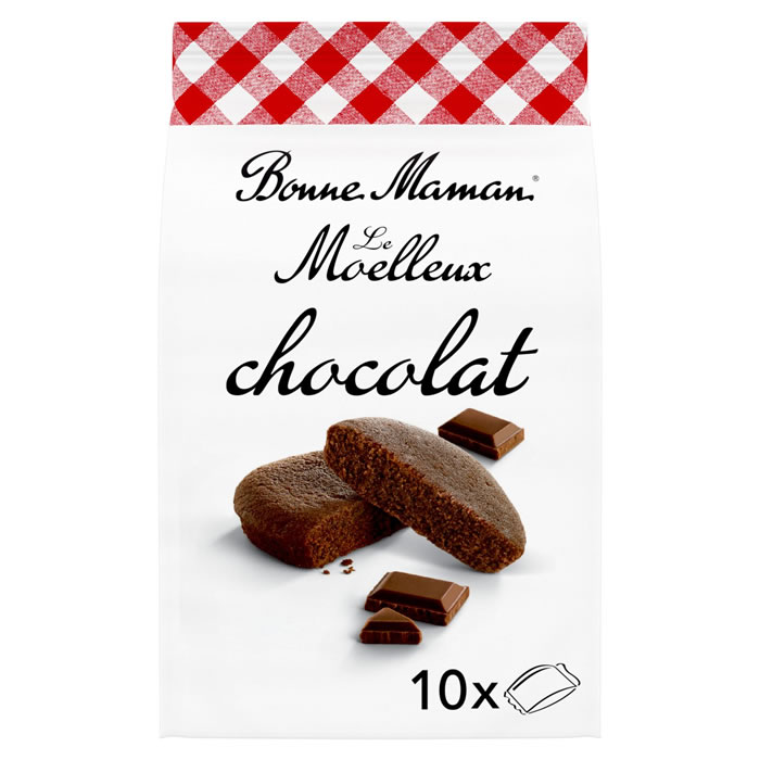 BONNE MAMAN – Gâteaux moelleux au chocolat noir 300g