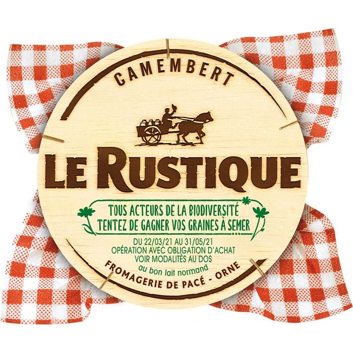 LE RUSTIQUE – Camembert au lait pasteurisé 250g