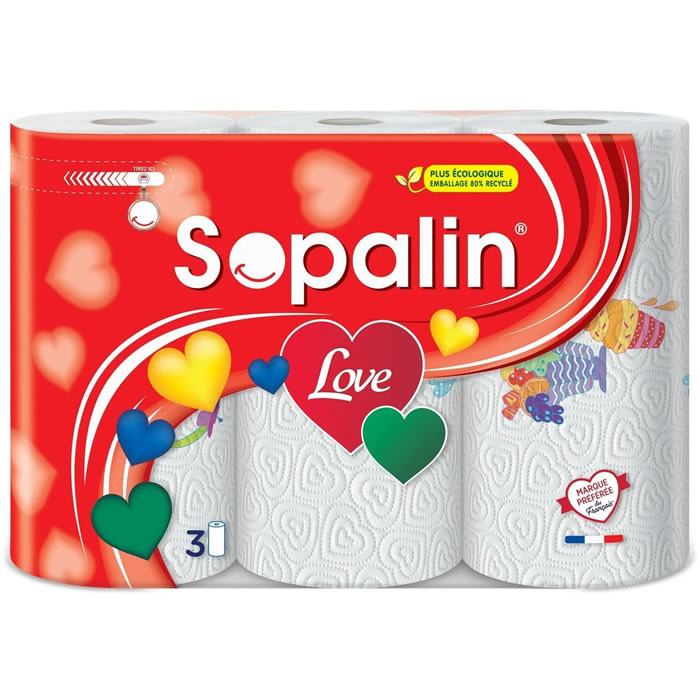 SOPALIN Essuie-tout 3 rouleaux