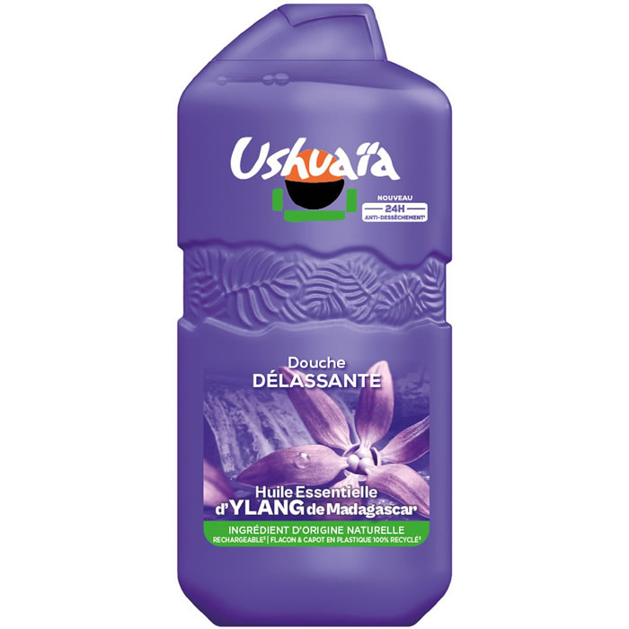 USHUAIA – Gel douche à l’huile essentielle d’Ylang 280 ml