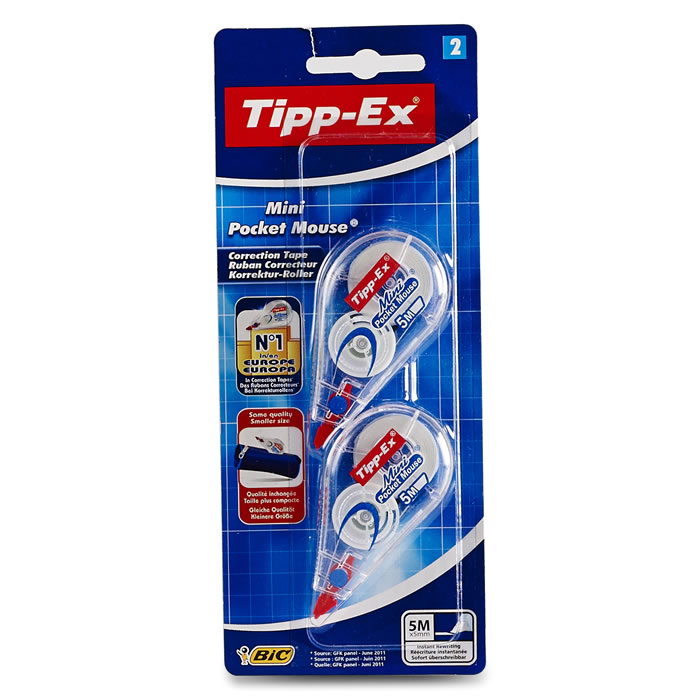 TIPP-EX – Mini Pocket Mouse Correcteur ruban 5 m x2